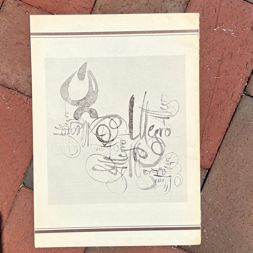 1981 Calligraphy Review Lettering Art Font Graphics Hoefer Script Type Typophile - Picture 10 of 10